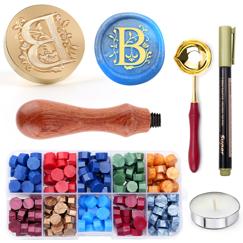 Wax Seal Stamp Kit - A-Z letter Wax Seal Stamp Kit