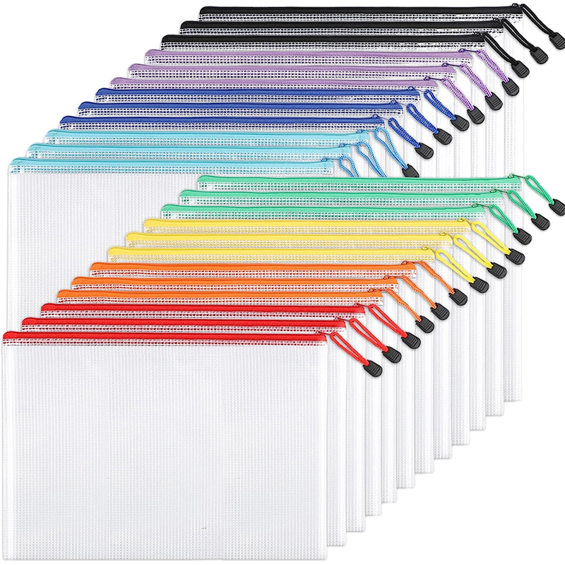 Mesh Zipper Storage Bag Docume - Portfolio Folder Zip 评论和价格
