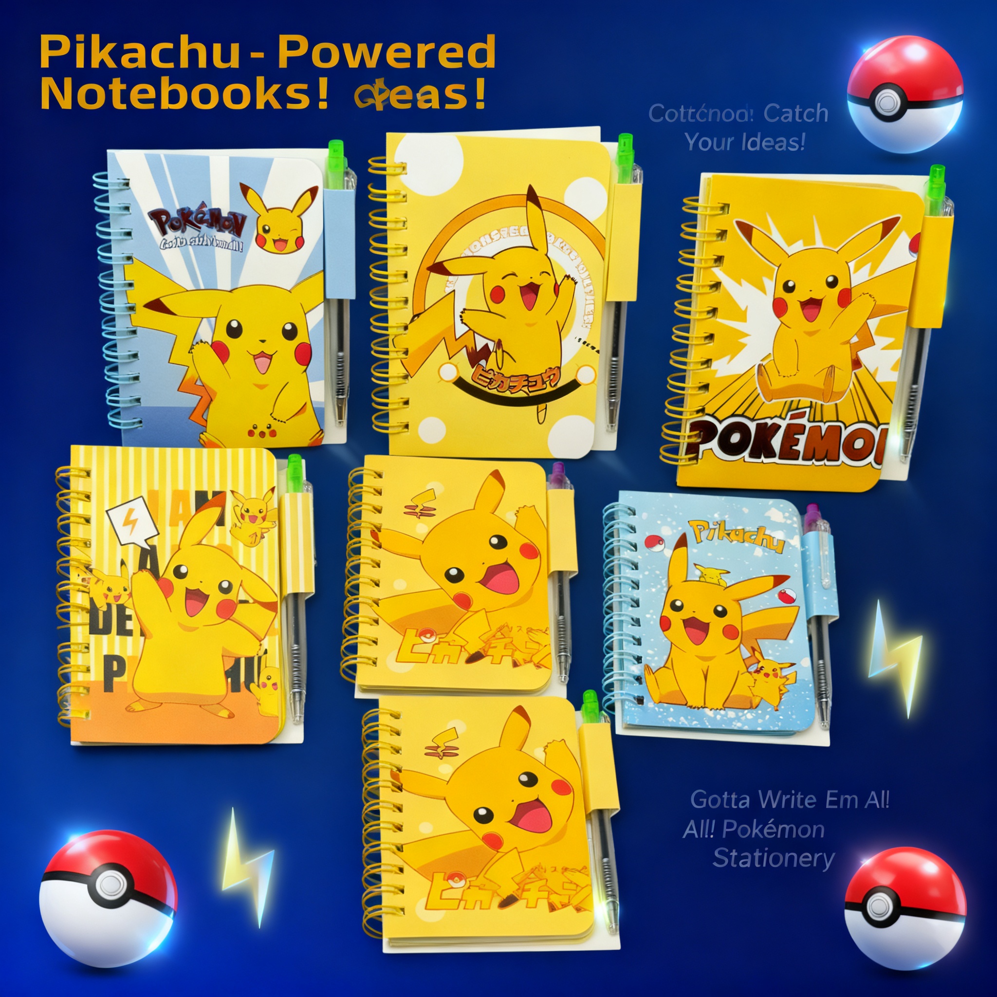 Pokemon Pikachu Cute Cartoon N - Office Stationery And Supply 评论和价格