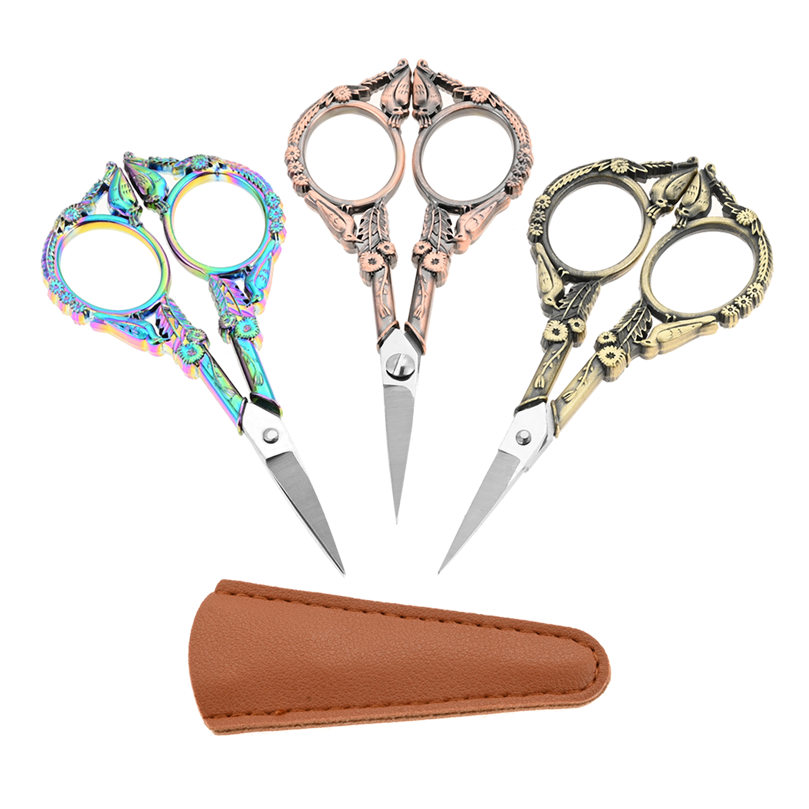 Retro Embroidery Scissors with - Scissors Stainless Craft 评论和价格