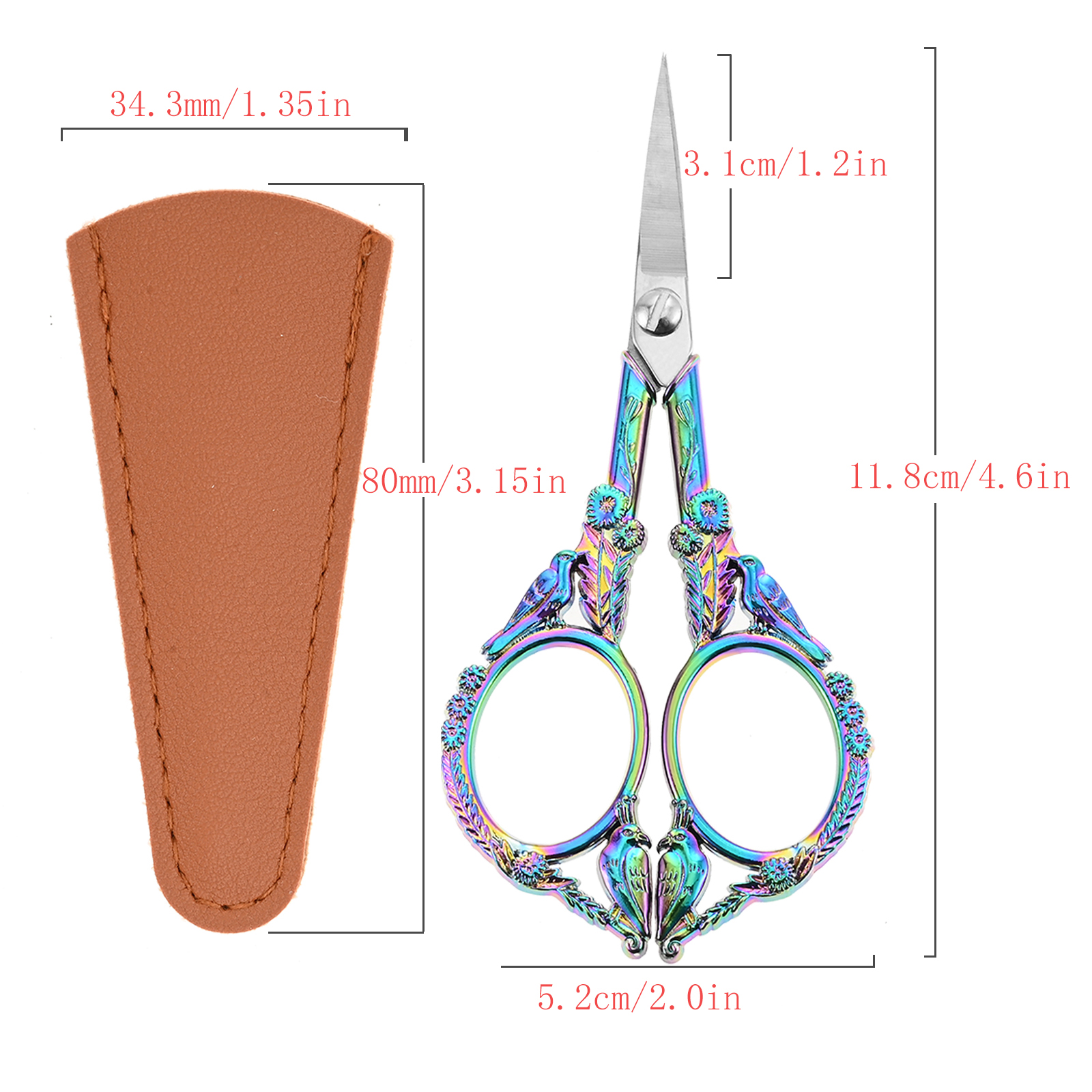 Retro Embroidery Scissors with - Scissors Stainless Craft 评论和价格