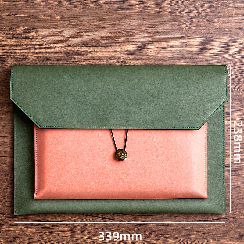 Leather File Bag A4 Paper File - Portfolio Folder Zip 评论和价格