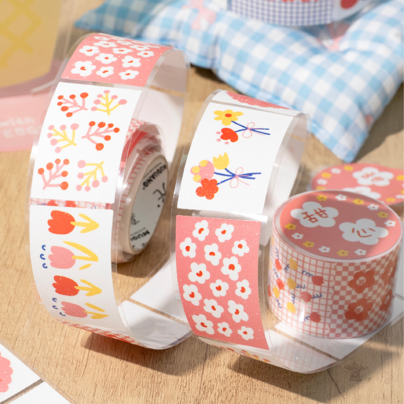 Kawaii Floral Print Label Stic - Label Printer Tape 评论和价格