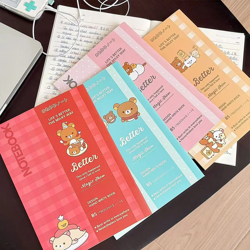 New Retro Cute Rilakkuma B5 Si - Stationery Office 评论和价格