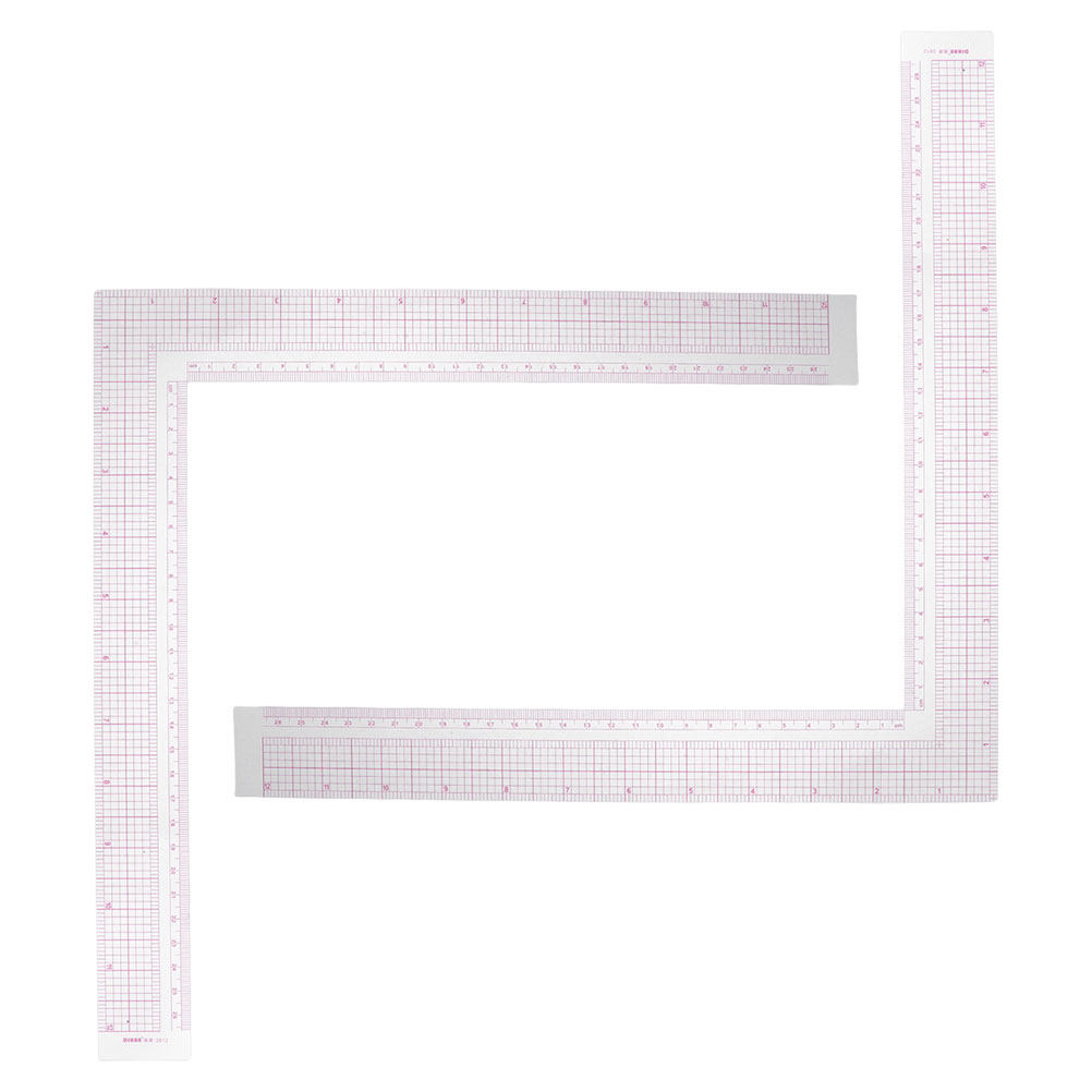 2Pcs Compact Clothing Design R - Ruler Set Transparent 评论和价格