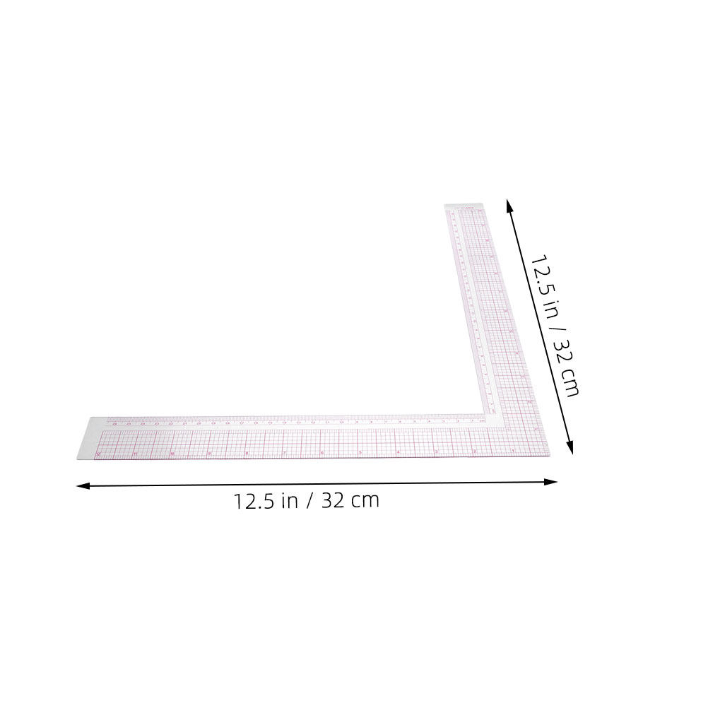 2Pcs Compact Clothing Design R - Ruler Set Transparent 评论和价格