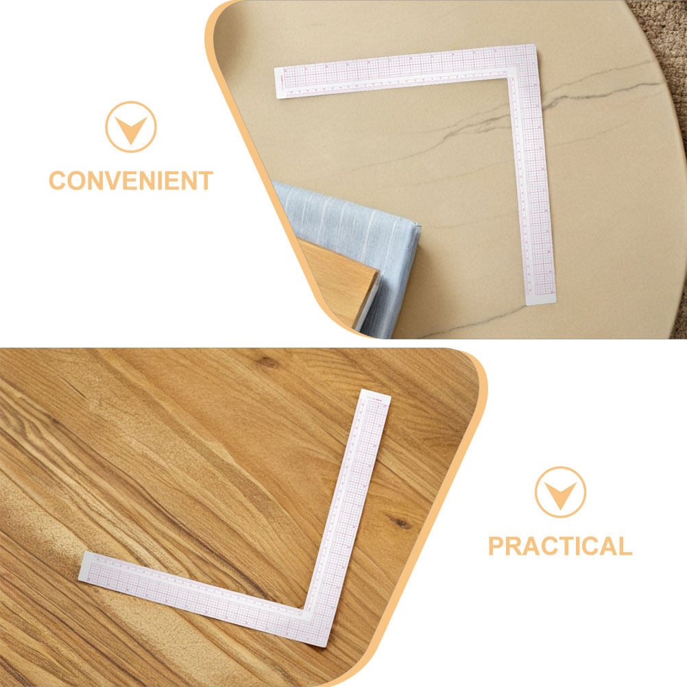 2Pcs Compact Clothing Design R - Ruler Set Transparent 评论和价格