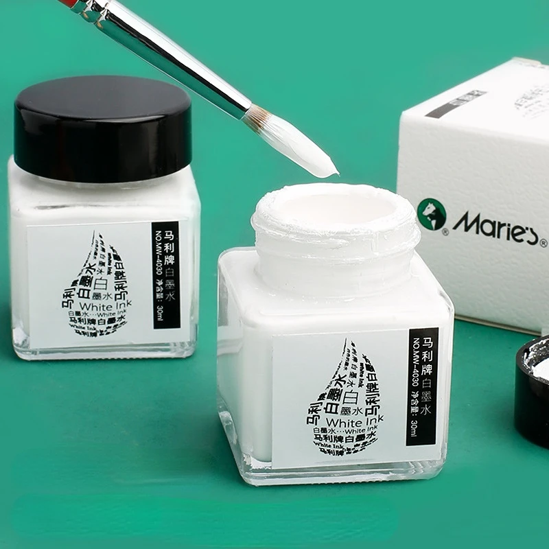 30ML White Ink High-gloss Wate - Correction Fluid White 评论和价格