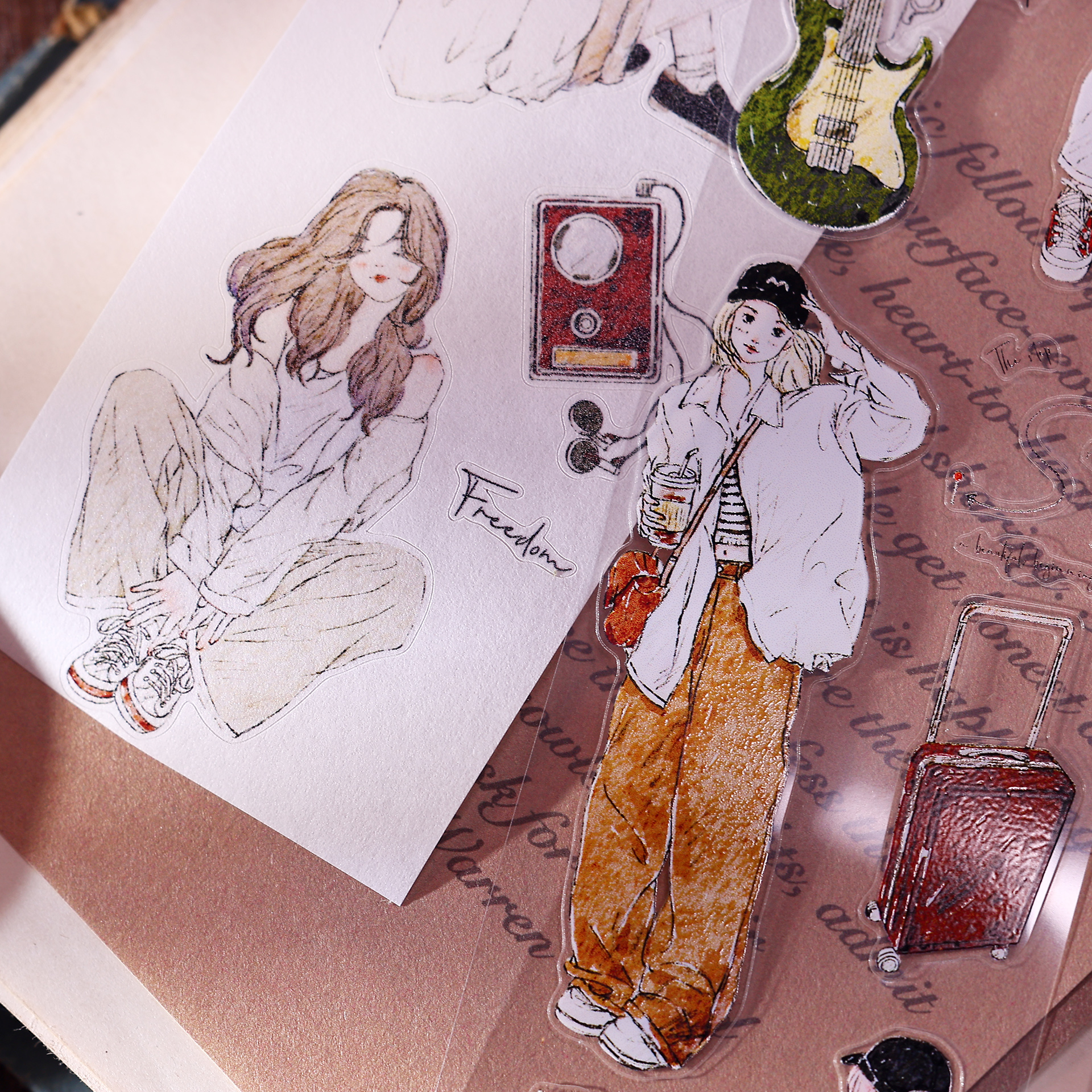XiaoBaiJia Studio Vintage Free - Washi Tape Set 评论和价格