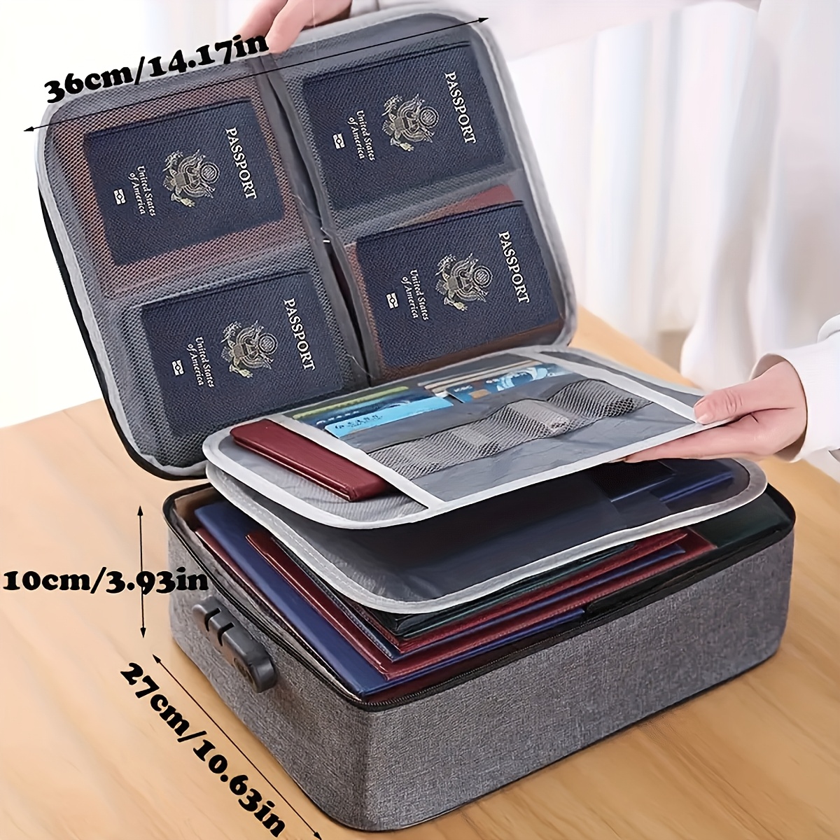 Lockable File Storage Bag,3-La - Portfolio Folder Zip 评论和价格