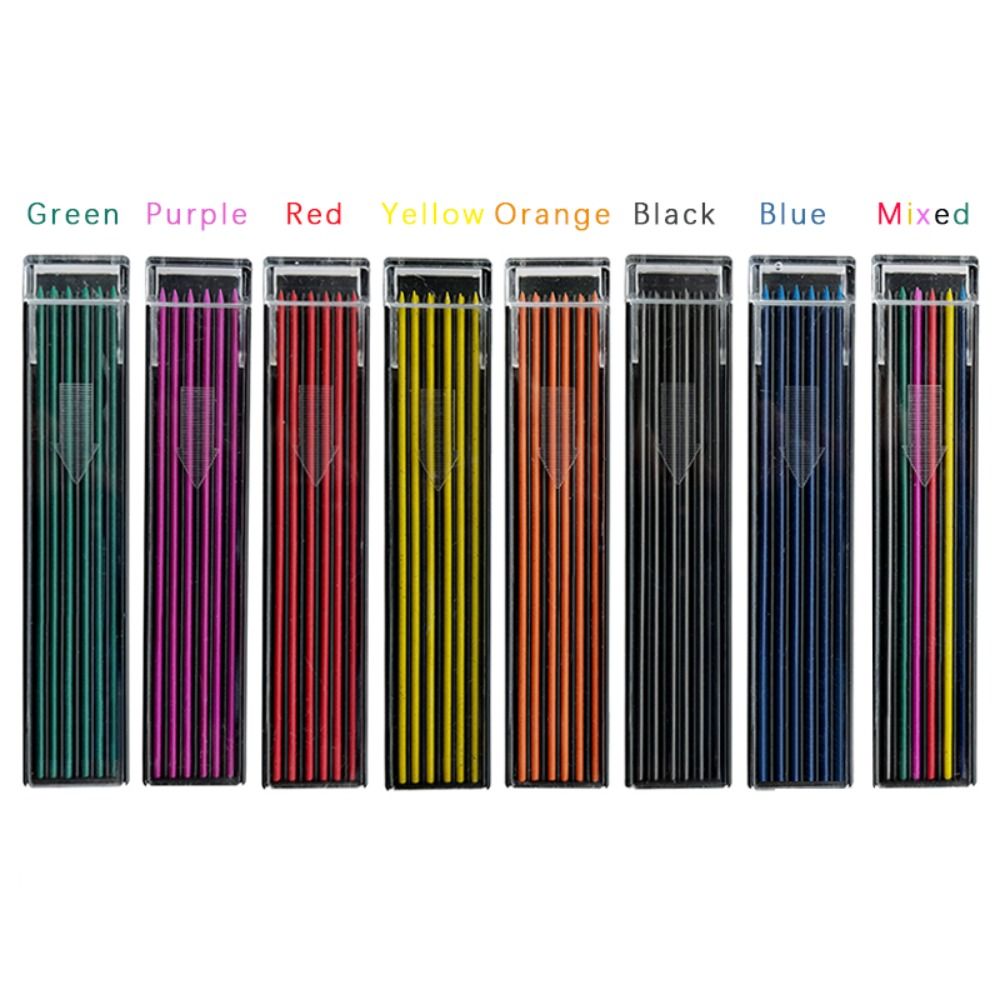12PCS/Box 2.0mm HB Multi-color - Mechanical Pencil Lead 评论和价格