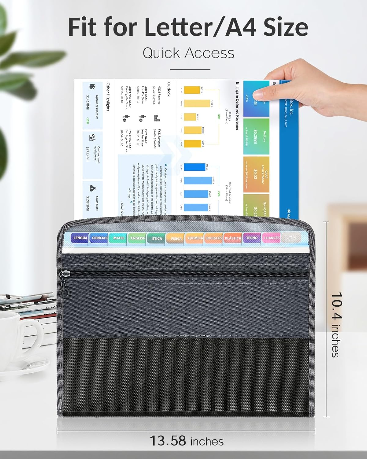 Accordion File Organizer with  - Portfolio Folder Zip 评论和价格