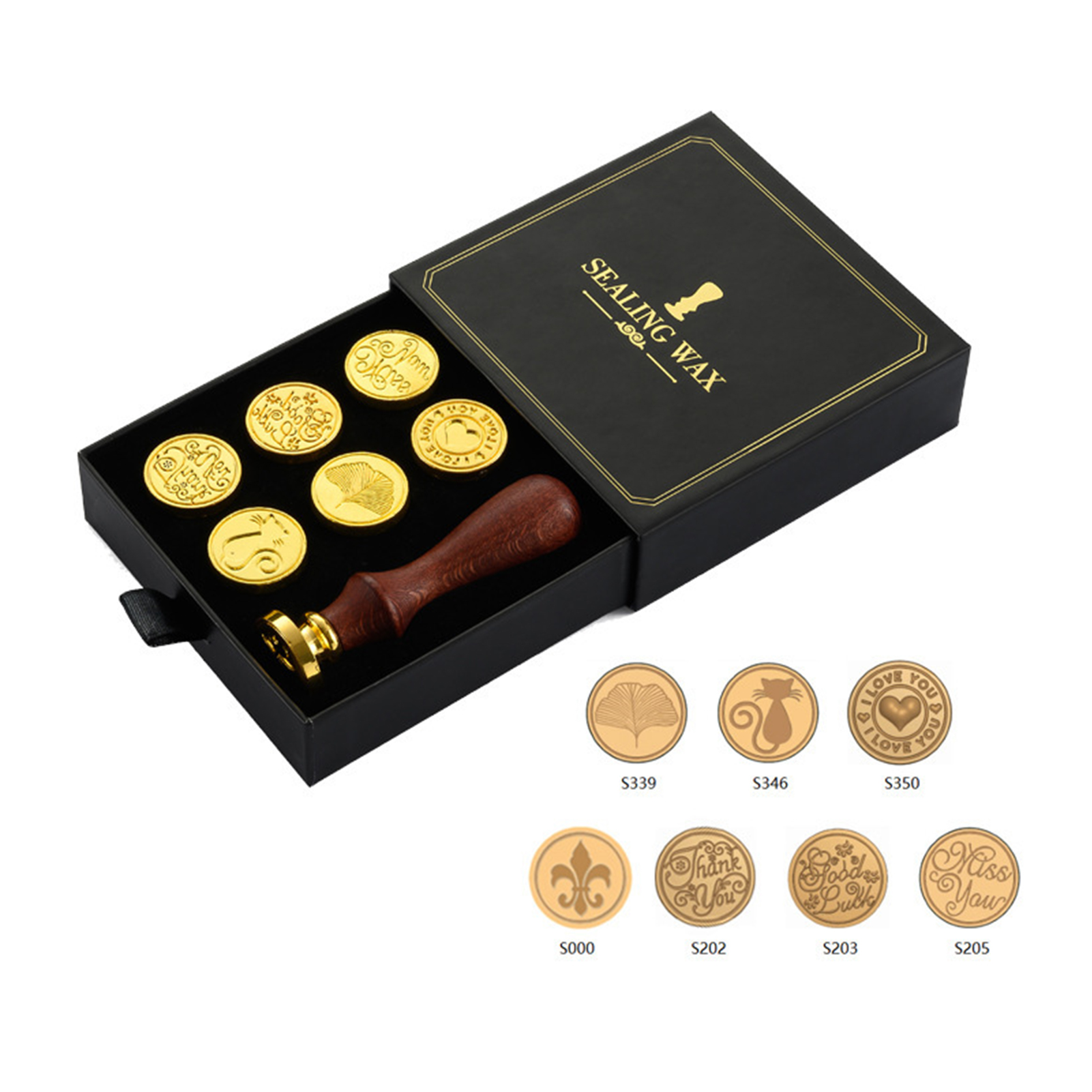 Wax Seal Stamp Kit Retro Vinta - Wax Seal Stamp Kit 评论和价格