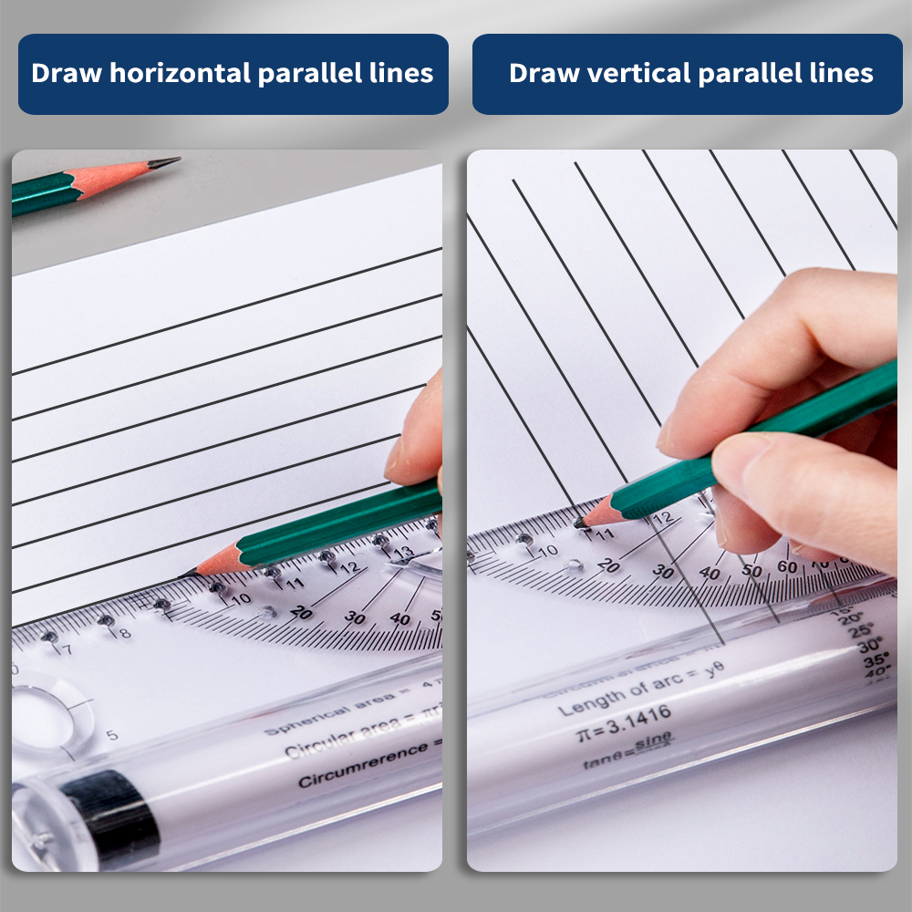 30cm Transparent Parallel Roll - Ruler Set Transparent 评论和价格