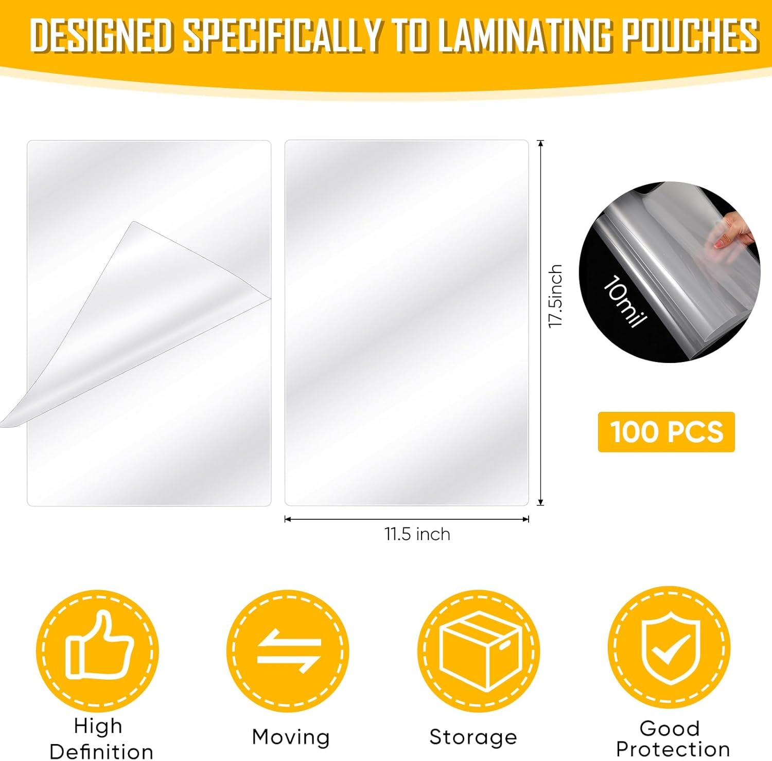 100 Pcs 10 Mil Thermal Laminat - Document Laminator Pouch 评论和价格