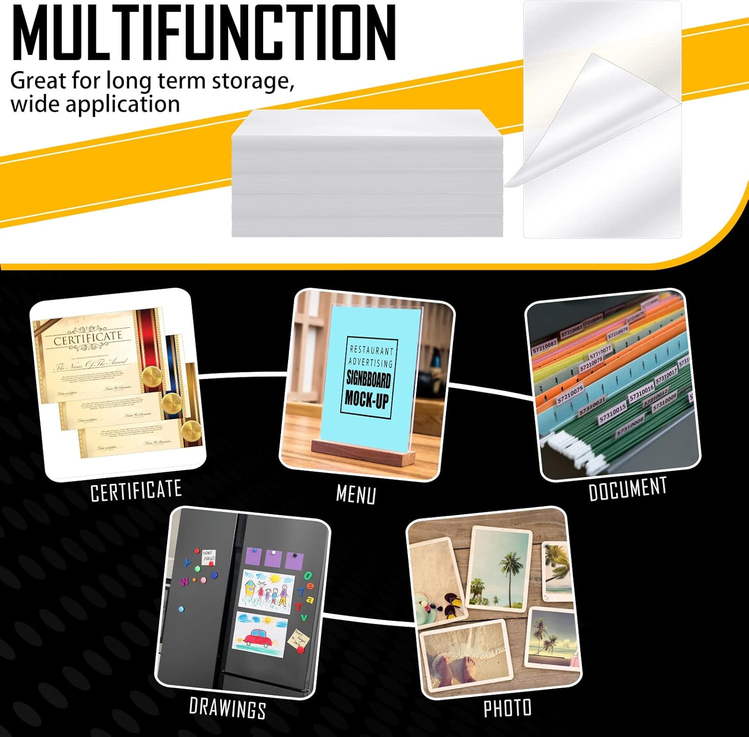 100 Pcs 10 Mil Thermal Laminat - Document Laminator Pouch 评论和价格