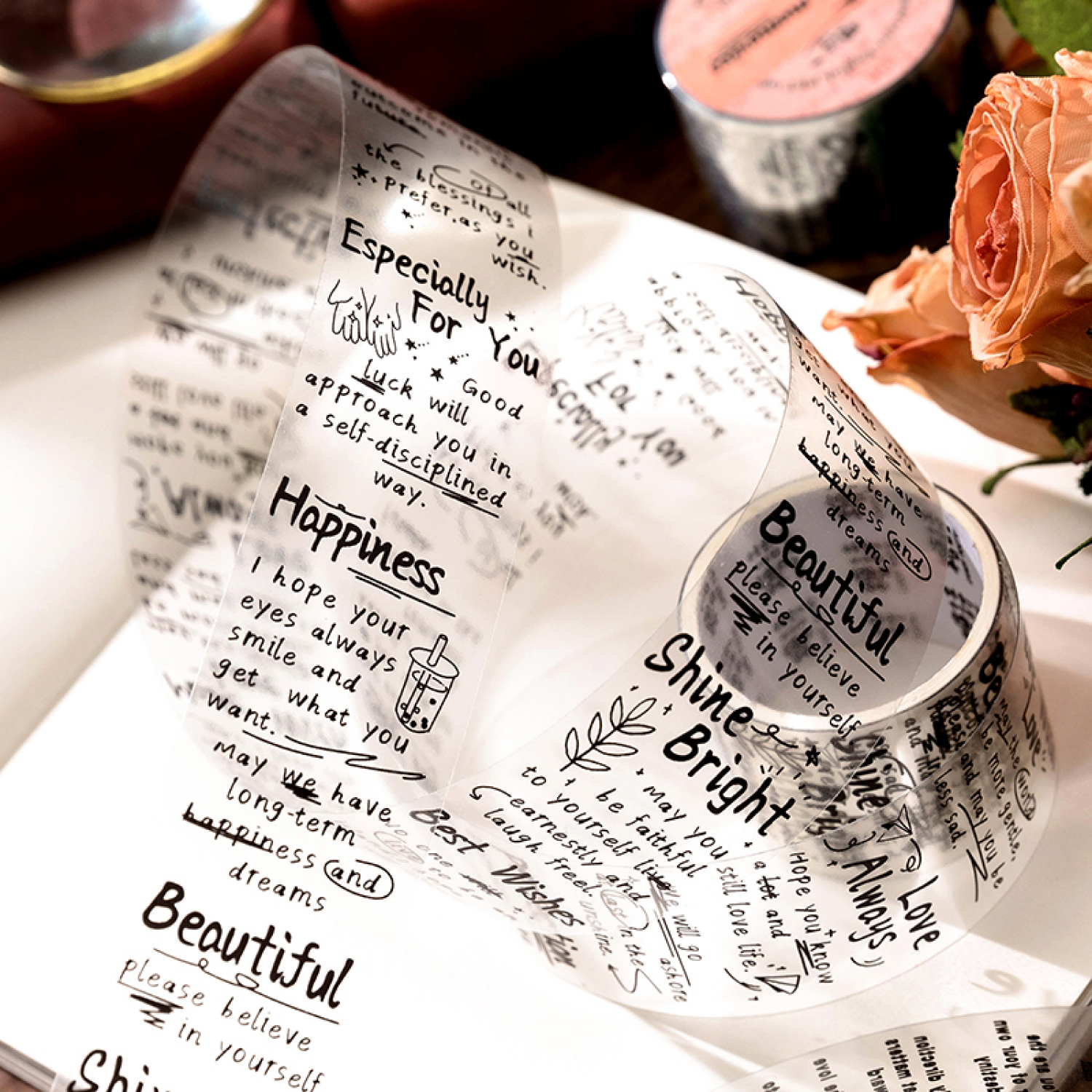3cm/5cm*2m Transparent Materia - Label Printer Tape 评论和价格