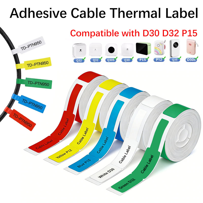 12*109mm Cable Thermal Label S - Label Printer Tape 评论和价格