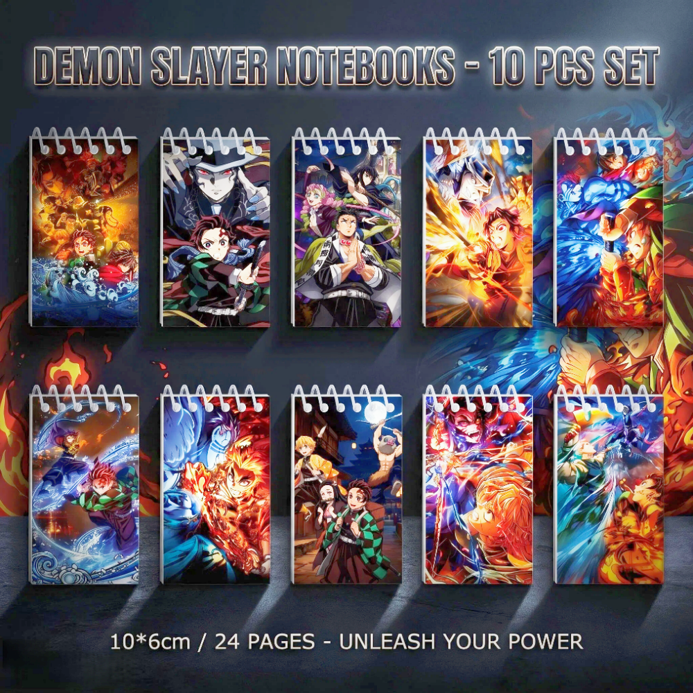 10PCS Demon Slayer Notepads. S - Office Stationery And Supply 评论和价格