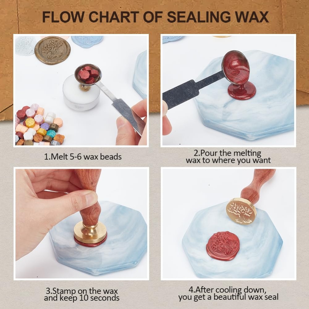 Steampunk Octopus Wax Seal Sta - Wax Seal Stamp Kit 评论和价格