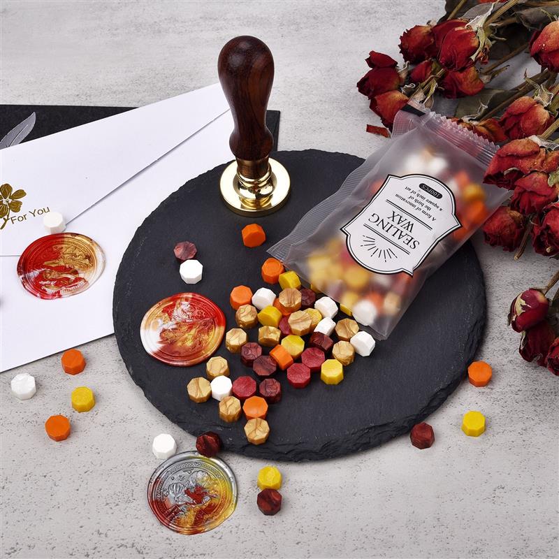100Pcs Retro Sealing Wax Color - Wax Seal Stamp Kit 评论和价格