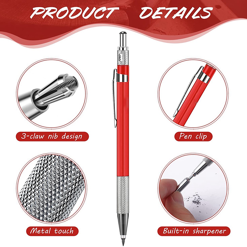 Welders Pencil with 12PCS Silv - Mechanical Pencil Lead 评论和价格