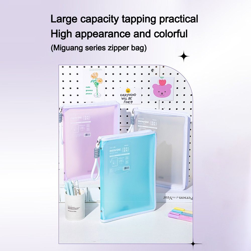 Portable Transparent A4 Zipper - Office Stationery And Supply 评论和价格