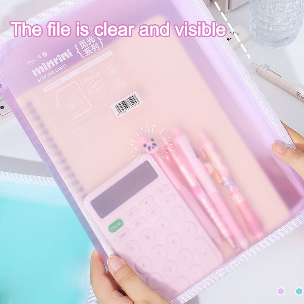 Portable Transparent A4 Zipper - Office Stationery And Supply 评论和价格