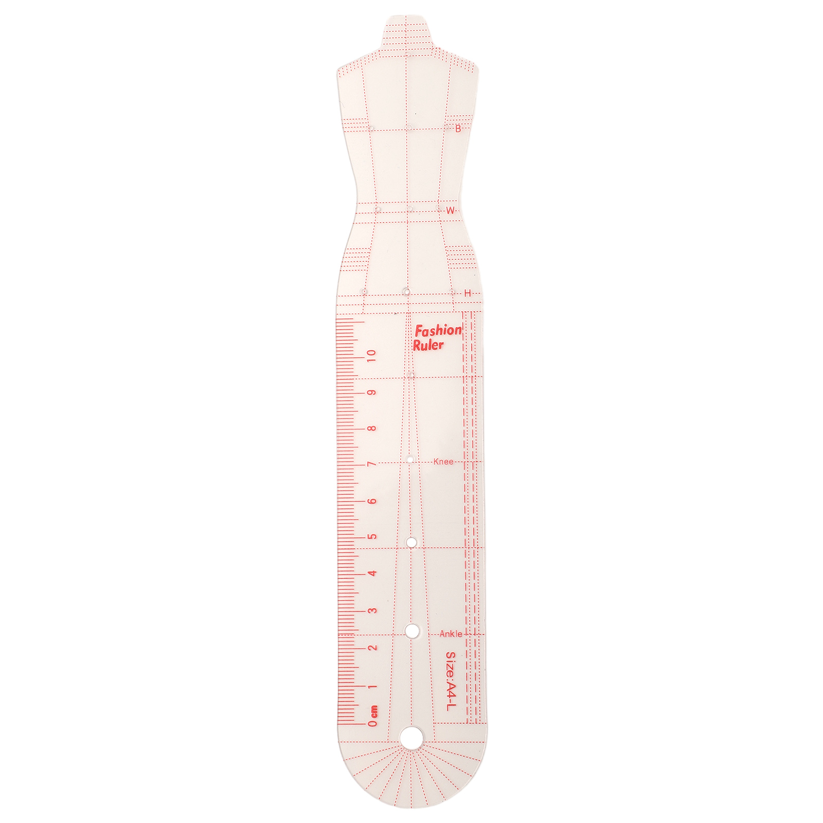 Transparent Plastic Fashion De - Ruler Set Transparent 评论和价格