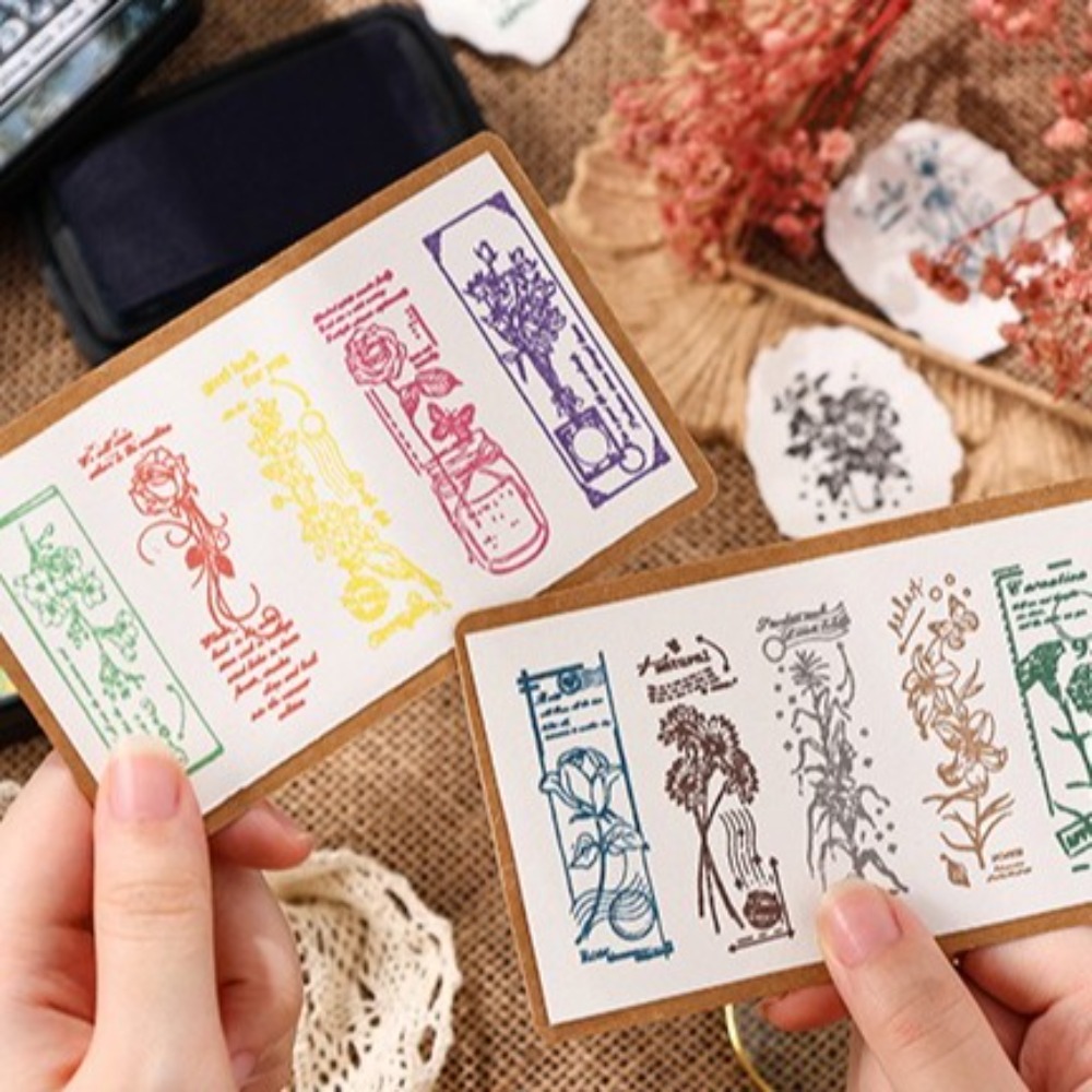 New Colorful Ink Pad Rectangul - Self Inking Stamp 评论和价格