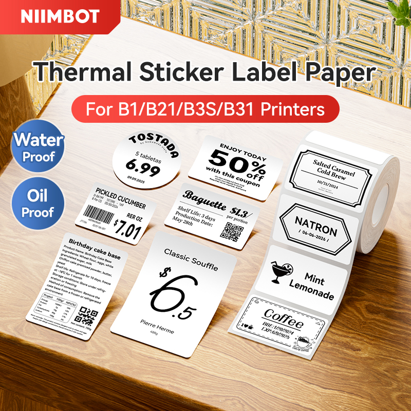NIIMBOT Thermal Sticker Label  - Label Printer Tape 评论和价格