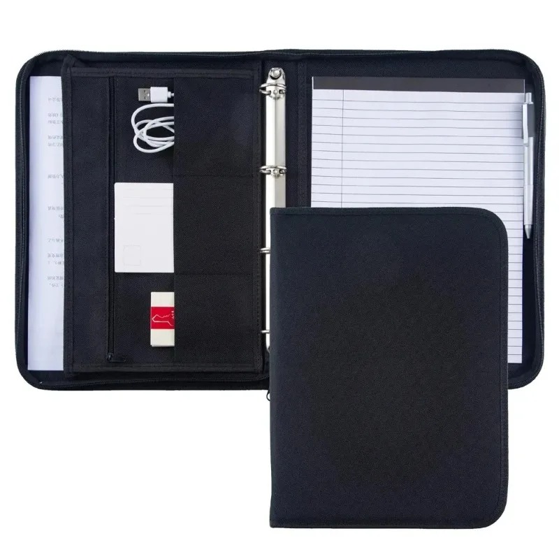 Large Black Business Portfolio - Portfolio Folder Zip 评论和价格