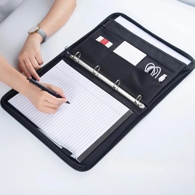 Large Black Business Portfolio - Portfolio Folder Zip 评论和价格