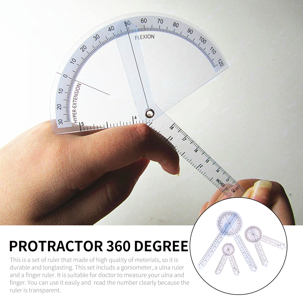 1Set Ruler Set Transparent Pla - Ruler Set Transparent 评论和价格