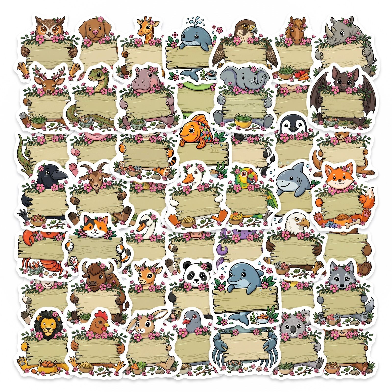50/100Pcs HD Watercolor Forest - Paper Deal Stationery & Office Supply Kota Bharu 评论和价格