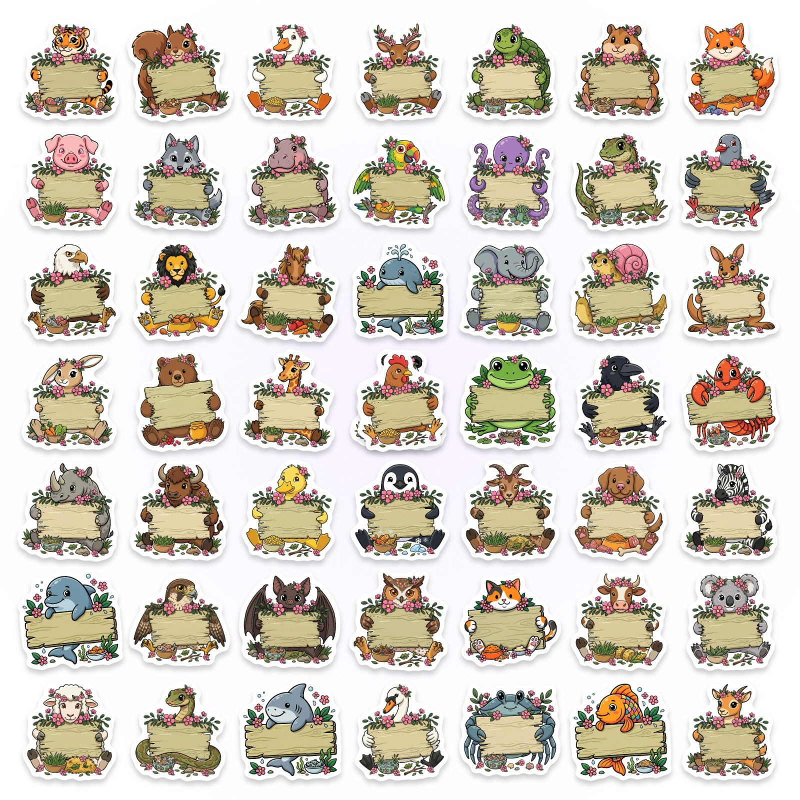 50/100Pcs HD Watercolor Forest - Paper Deal Stationery & Office Supply Kota Bharu 评论和价格