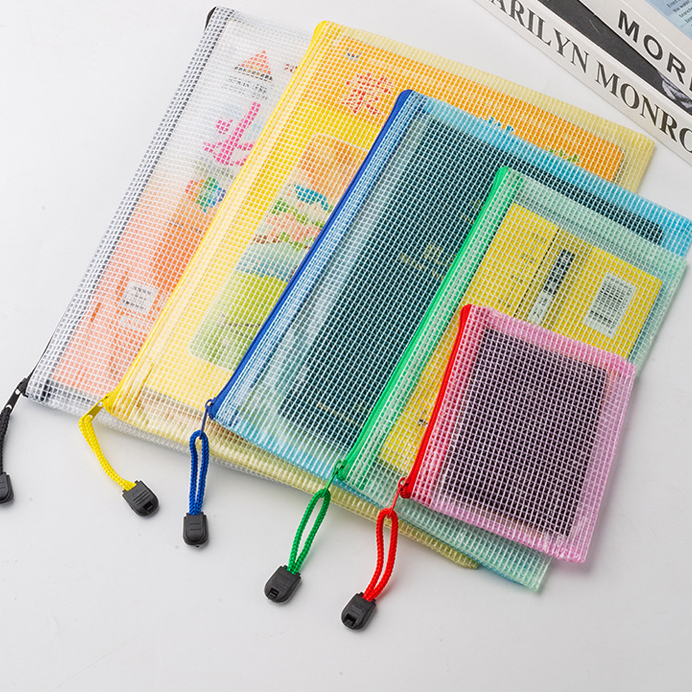 10Pcs Mesh Zipper Pouch A5 A6  - Portfolio Folder Zip 评论和价格
