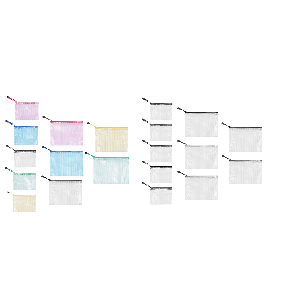 10Pcs Mesh Zipper Pouch A5 A6  - Portfolio Folder Zip 评论和价格
