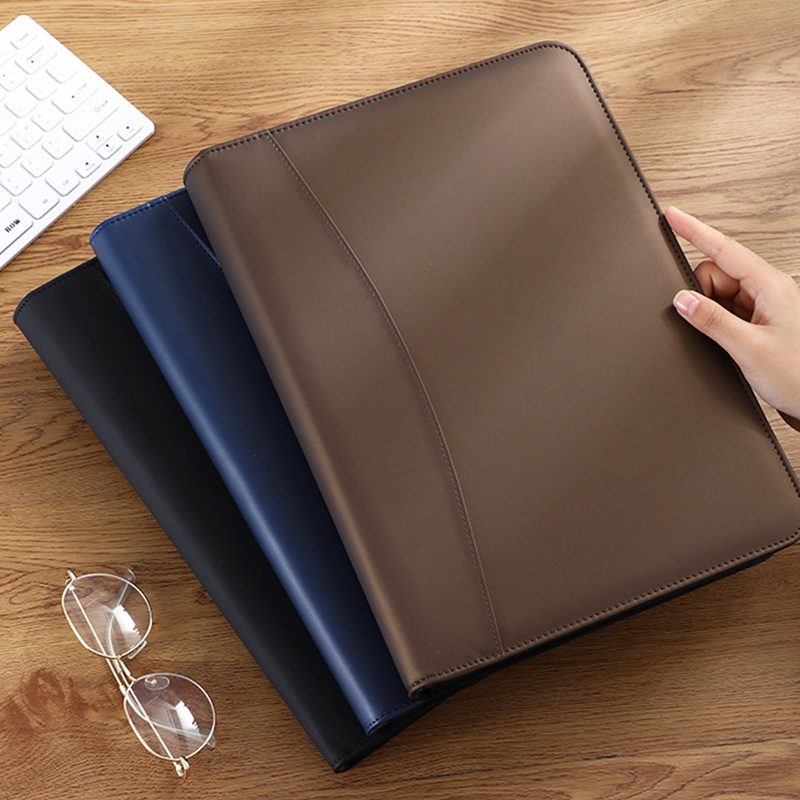 Multifunctional A4/A5 PU Leath - Portfolio Folder Zip 评论和价格