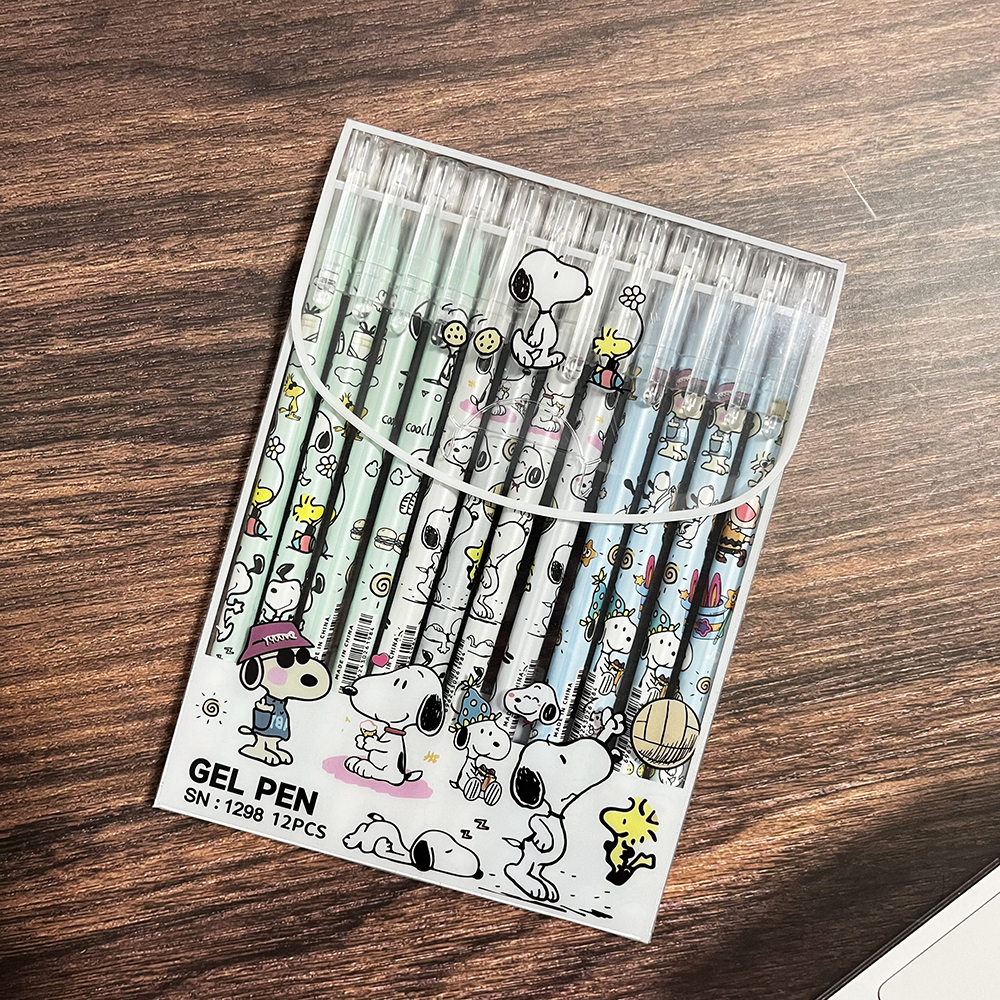 12pcs Snoopy Premium Erasable  - Stationery Office 评论和价格