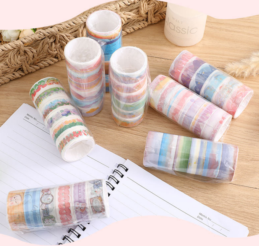 6roll/set Random Color Landsca - Washi Tape Set 评论和价格