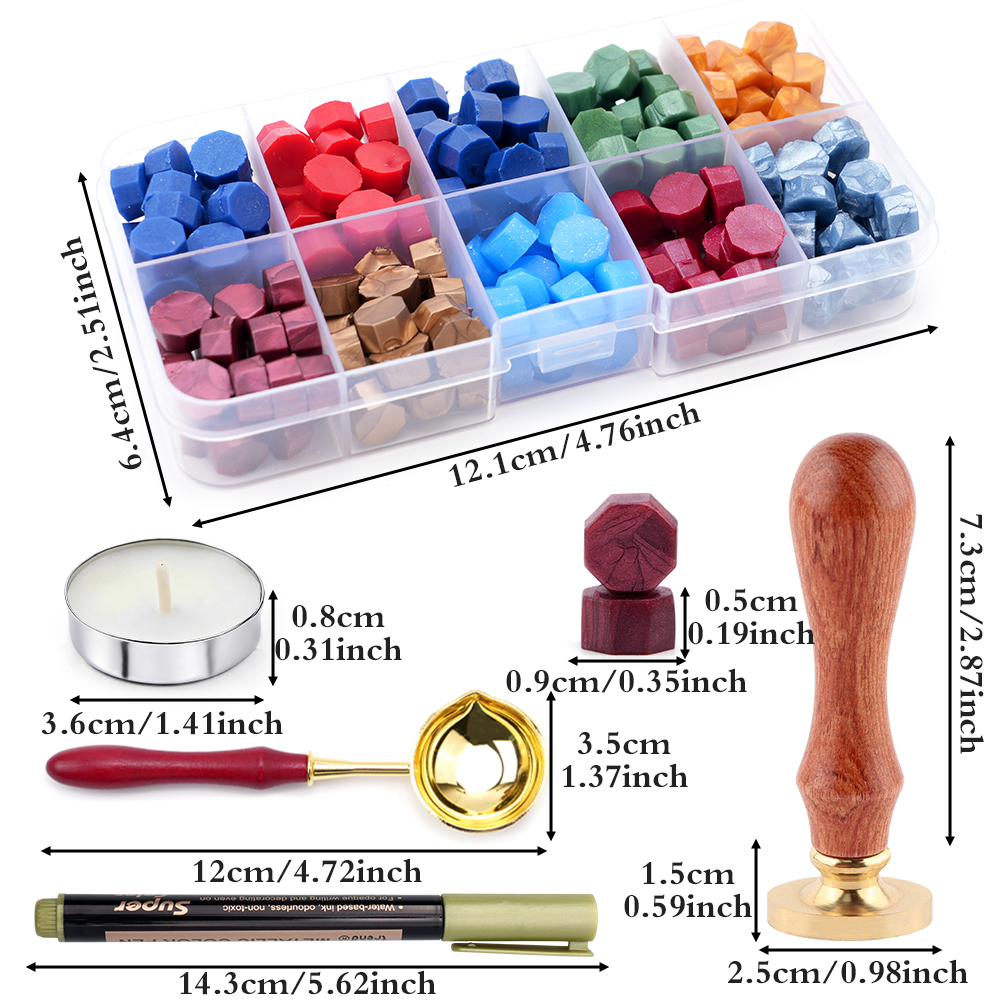A-Z letter Wax Seal Stamp Kit  - Wax Seal Stamp Kit 评论和价格
