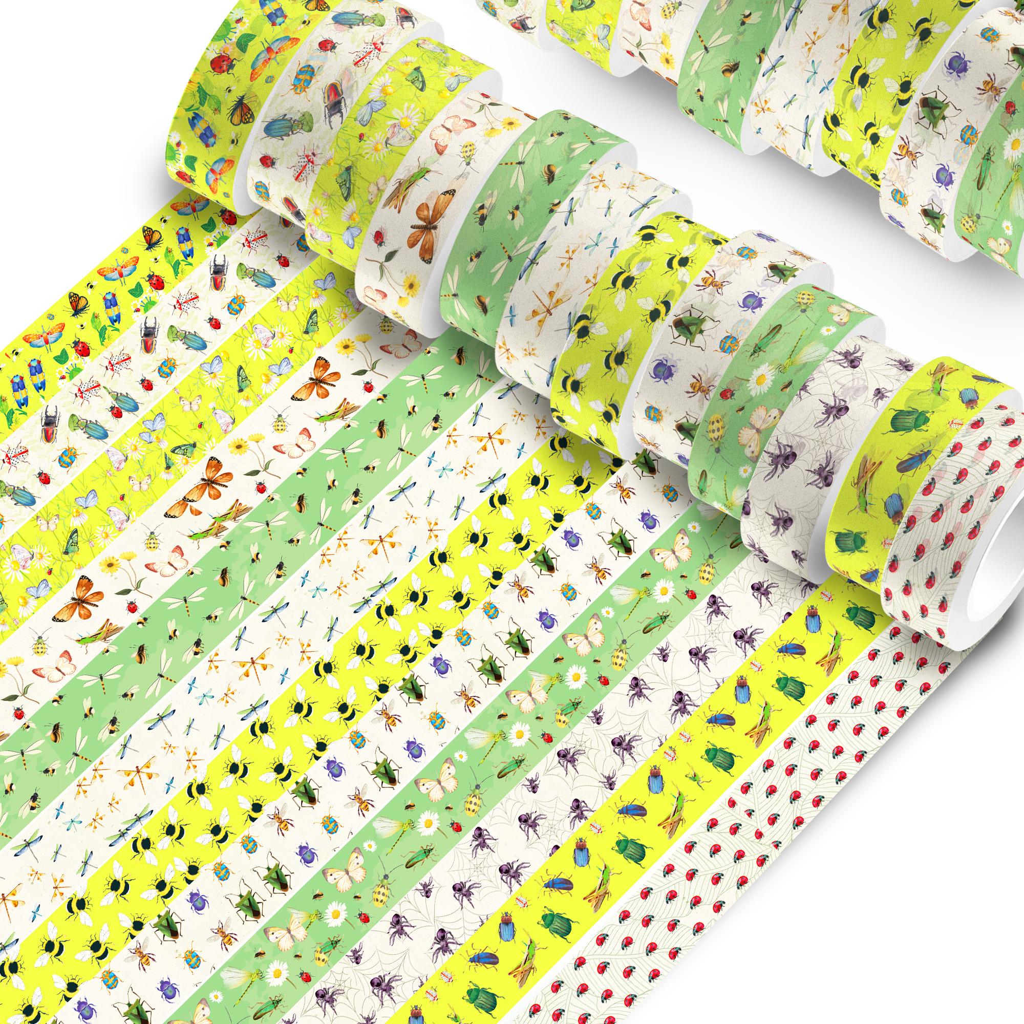 12 Rolls Cartoon Insect Bee Bu - Washi Tape Set 评论和价格