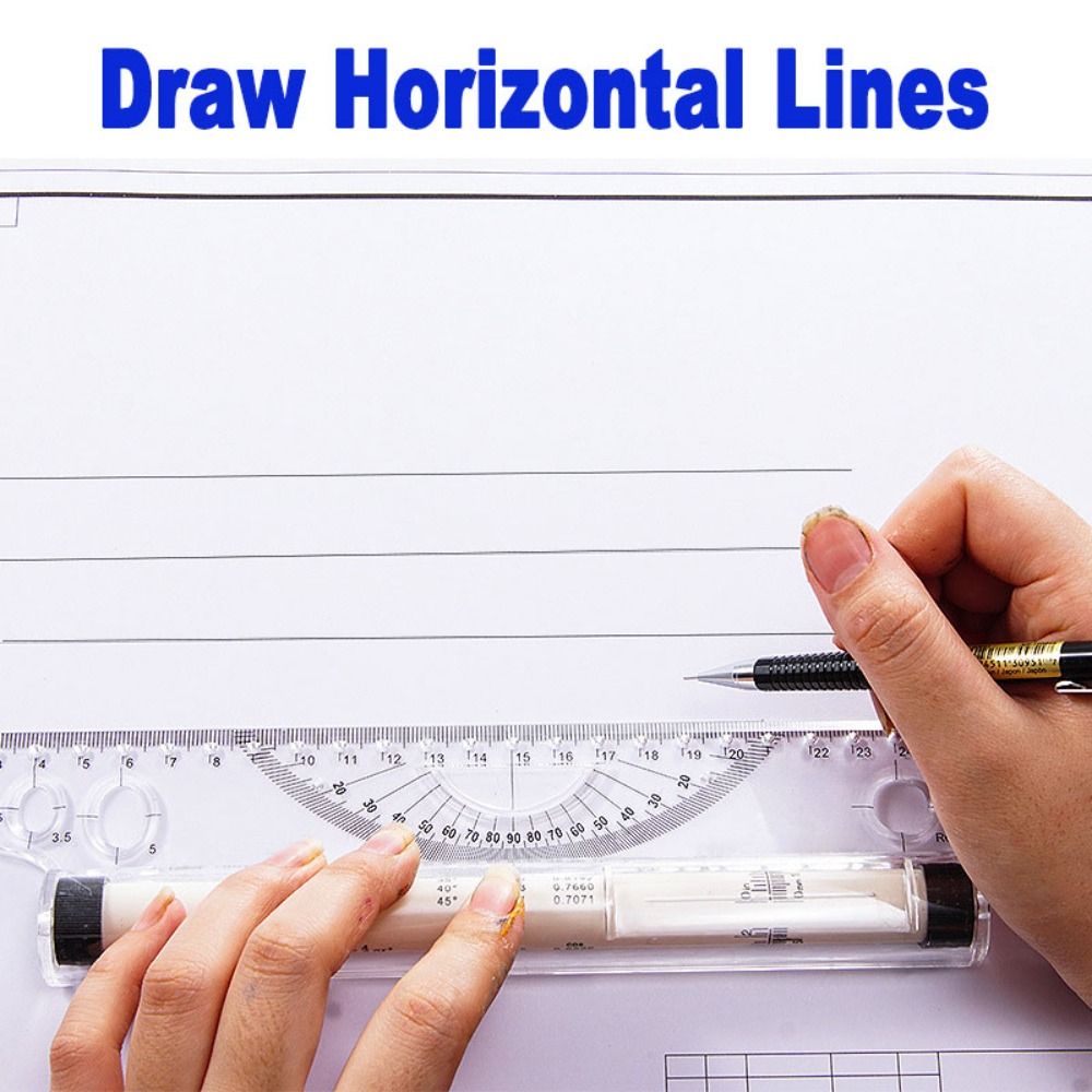 Professional Plastic Parallel  - Ruler Set Transparent 评论和价格