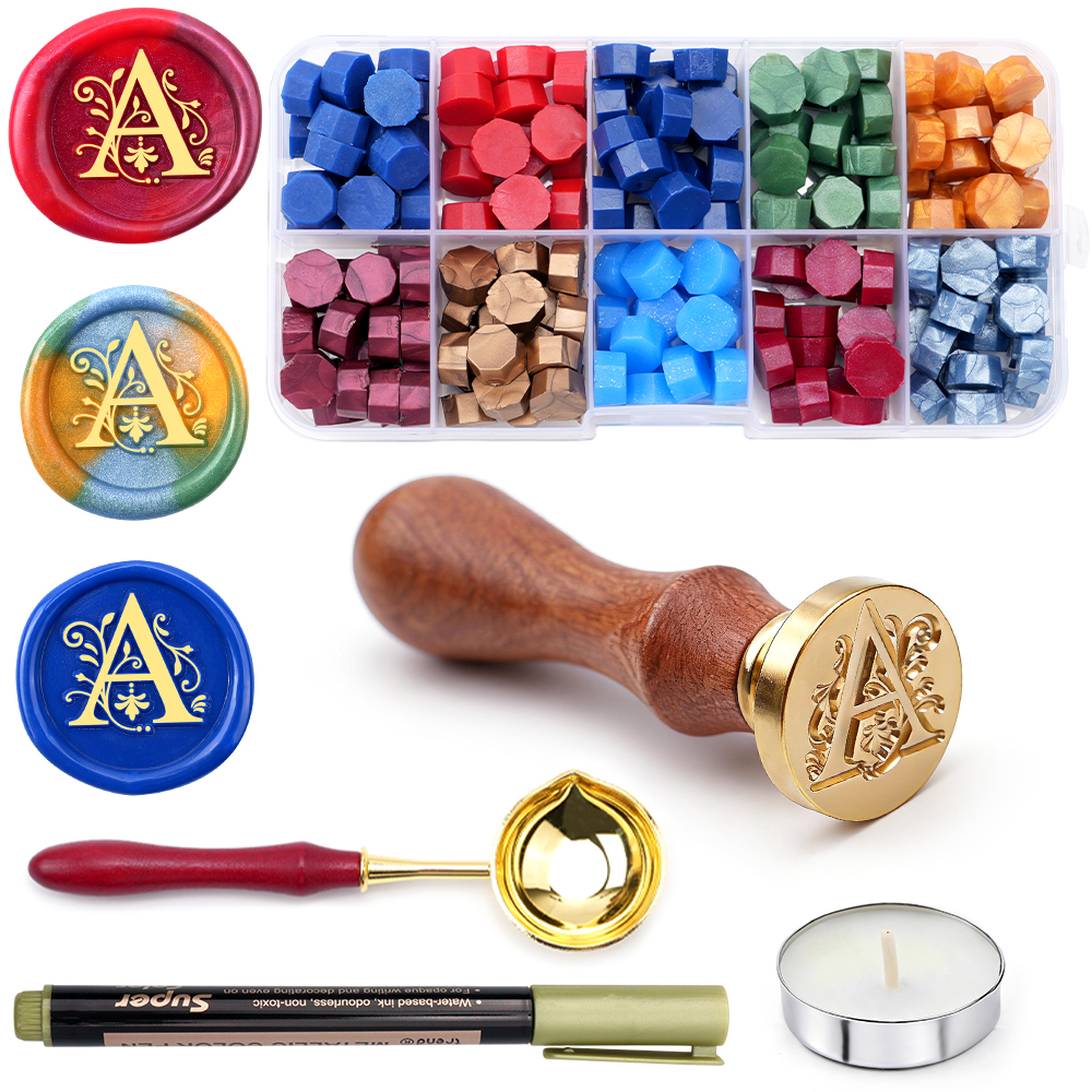 A-Z letter Wax Seal Stamp Kit  - Wax Seal Stamp Kit 评论和价格