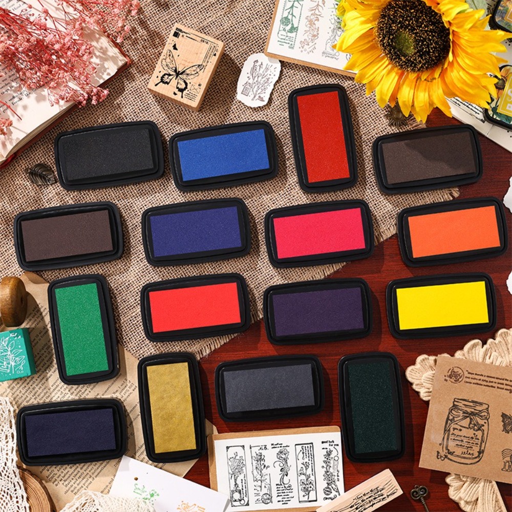 New Colorful Ink Pad Rectangul - Self Inking Stamp 评论和价格