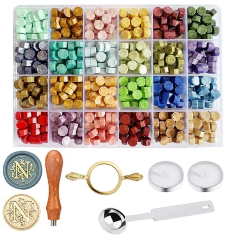 Wax Seal Stamp Kit - Sealing W - Wax Seal Stamp Kit 评论和价格