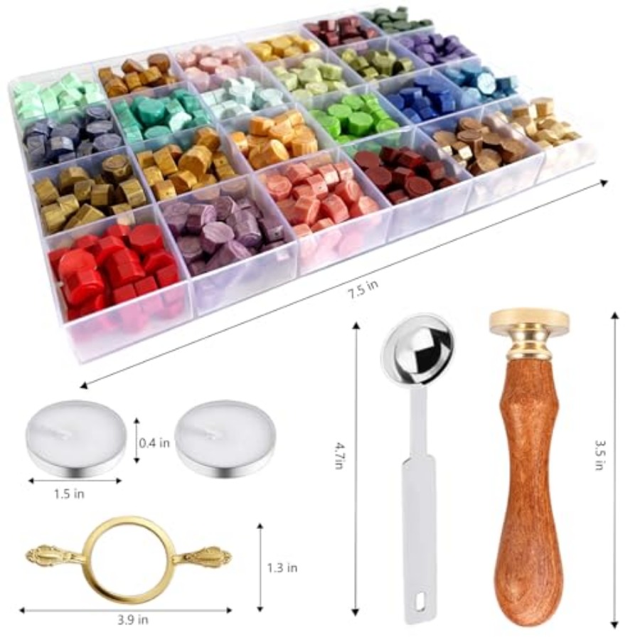 Wax Seal Stamp Kit - Sealing W - Wax Seal Stamp Kit 评论和价格