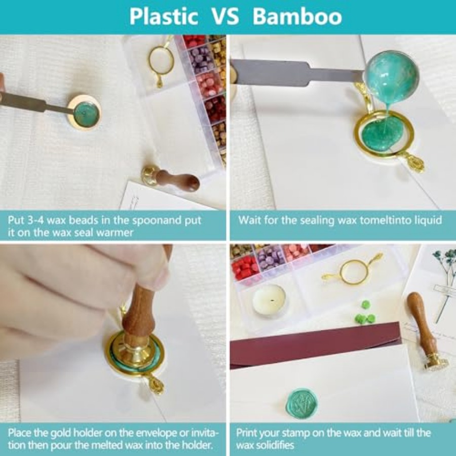 Wax Seal Stamp Kit - Sealing W - Wax Seal Stamp Kit 评论和价格