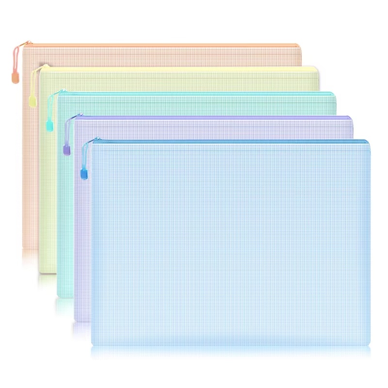 5-30Pcs Mesh Zipper Pouch Docu - Office Stationery And Supply 评论和价格